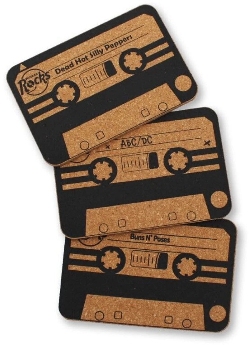 Winkee - Rocks Coaster Set of 6 - Black / Gadgets