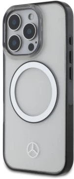 Mercedes Printed Logo MagSafe Case for iPhone 16 Pro - Clear