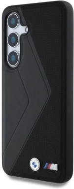 BMW Leather Oversized Stripes MagSafe case for Samsung Galaxy S25 - black