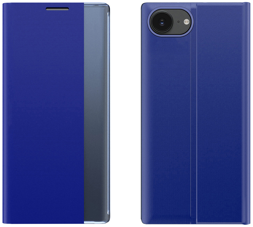 New Sleep Case iPhone 16e Flip Cover with Stand - Blue