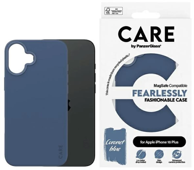 CARE by PanzerGlass Fashion Case iPhone 16 Plus 6.7" blue/blue MagSafe 1383