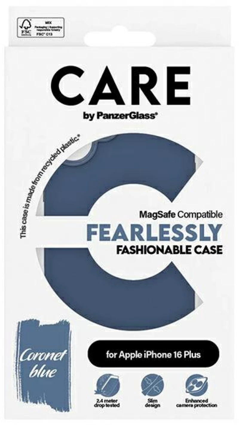 CARE by PanzerGlass Fashion Case iPhone 16 Plus 6.7" blue/blue MagSafe 1383