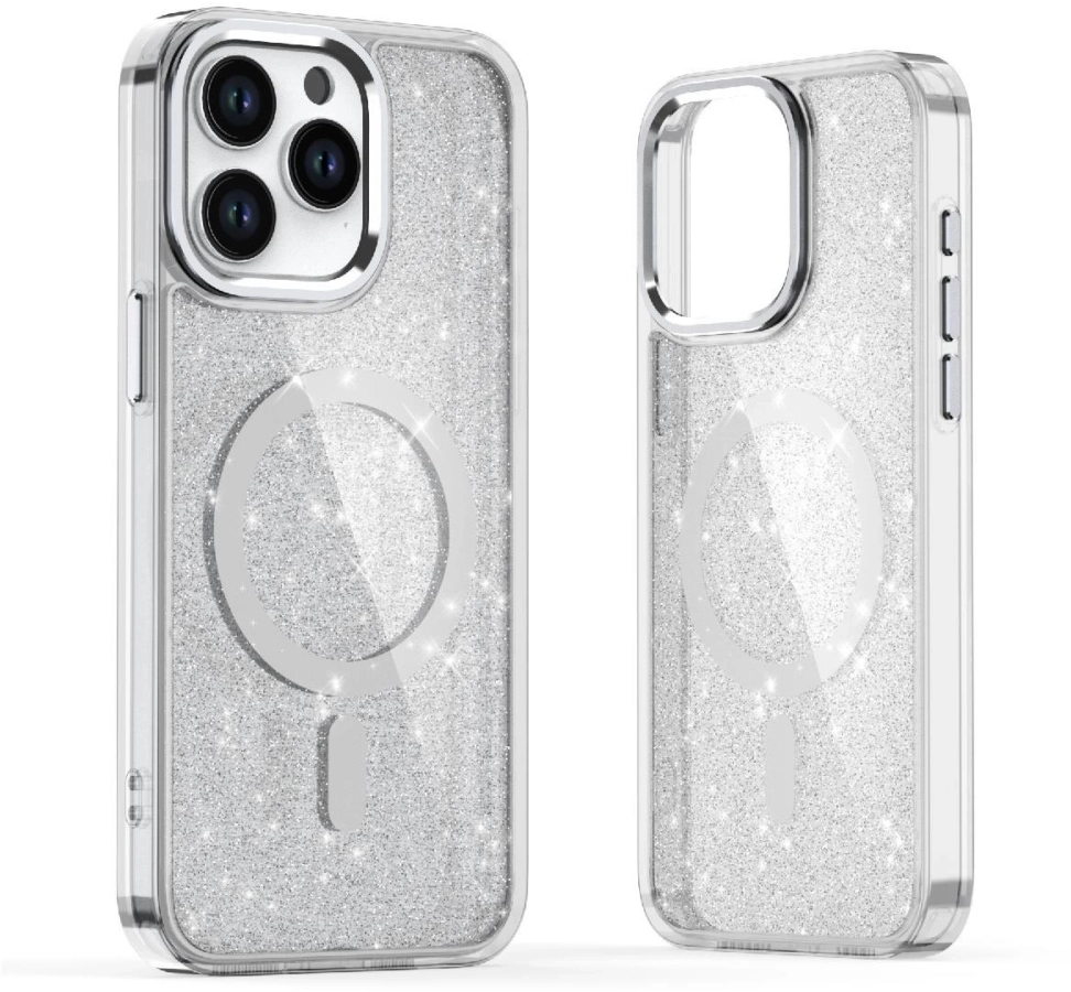 Glitter Case with MagSafe for iPhone 16e - White