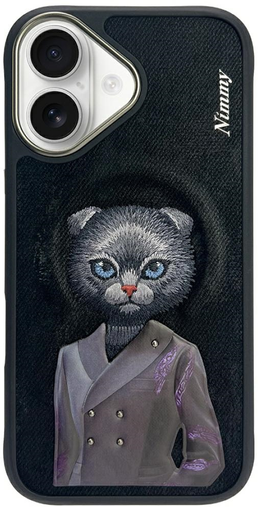 Nimmy Magnetic fashion cute pet MagSafe case for iPhone 16 - black