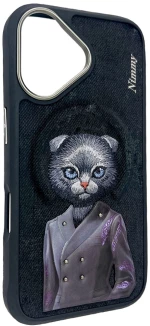 Nimmy Magnetic fashion cute pet MagSafe case for iPhone 16 - black