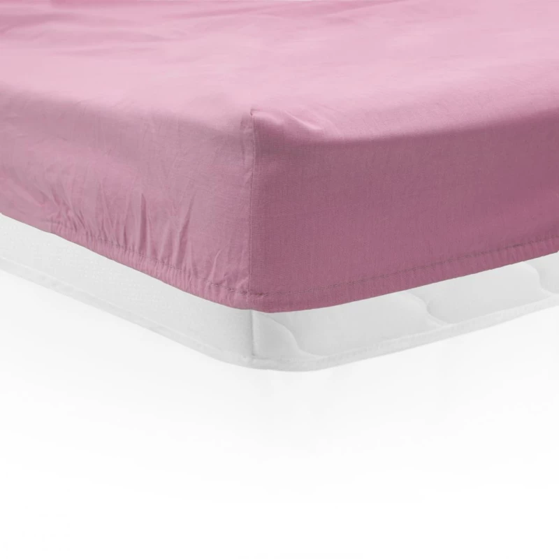 Heinner HR-SHEET160-PNK Σεντόνι Υπέρδιπλο με Λάστιχο 160x200εκ. Ροζ