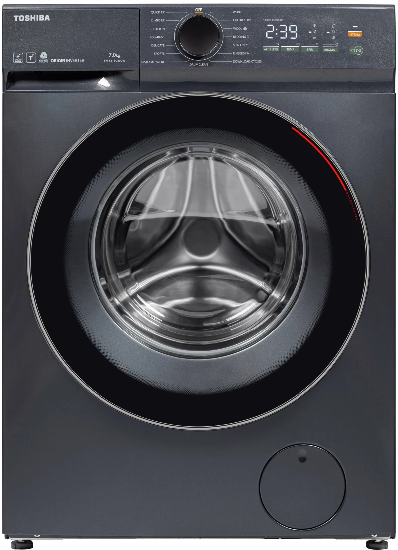 Toshiba TW-T21BU80UWBK(MG) Πλυντήριο ρούχων 7 kg 1200 στροφων