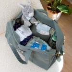 Hindbag Τσάντα Μαιευτηρίου Basile Sage | Οργανική Τσάντα Αλλαγής Μωρού
