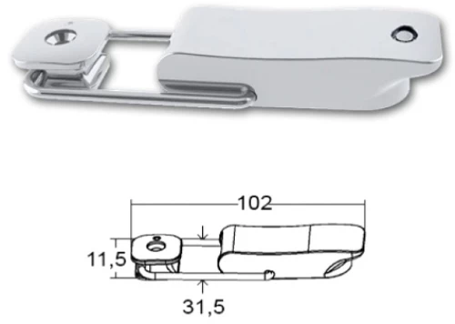 Καταβάτης Ρυθμιζόμενος Inox 316