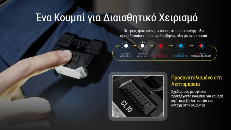 ΦΑΚΟΣ LED NITECORE CL10 Multipurpose 45Lumens