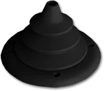 Φούσκα Ντίζας Φ105x65mm - Μαύρο