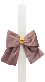 Beauty Home ΛΑΜΠΑΔΑ ΛΕΥΚΗ 33cm ΒΕΛΟΥΔΙΝΟΣ ΦΙΟΓΚΟΣ ΣΑΠΙΟ ΜΗΛΟ