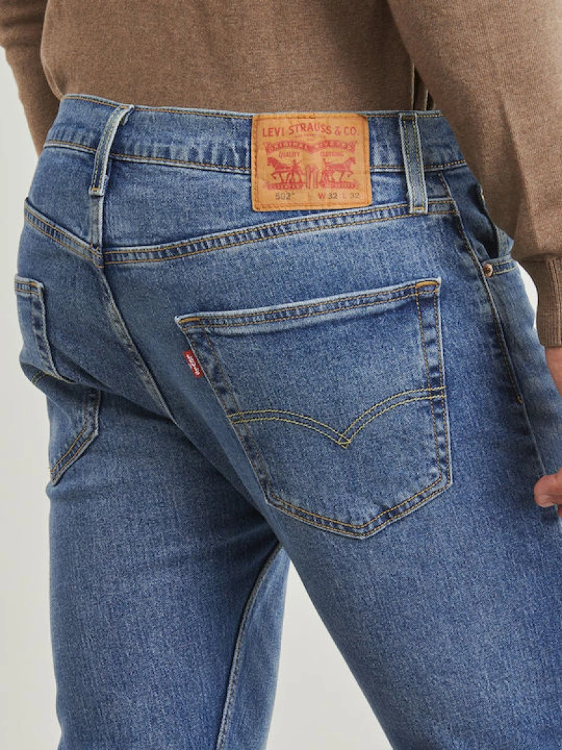 Levis 502™ taper slim ανδρικό τζιν παντελόνι denim blue 295071317
