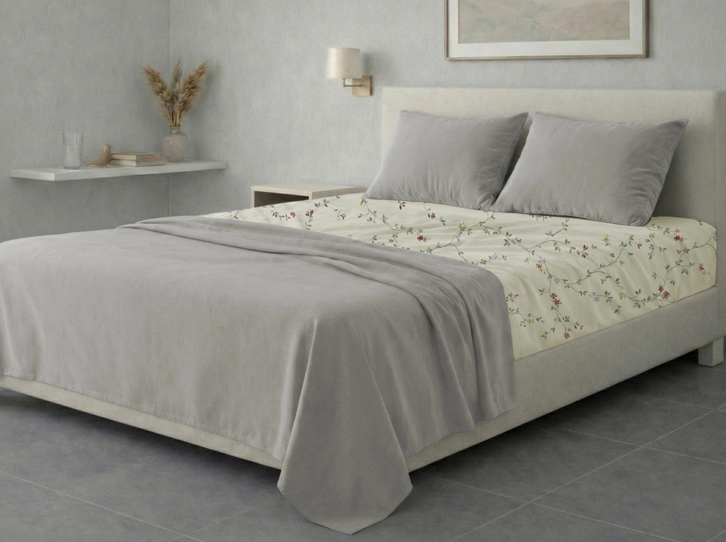 Σετ σεντόνια 4τμχ υπέρδιπλα 240x270-180x200+35 Βαμβακερά 100% εμπριμέ/μονόχρωμα 007443011Σ78Χ82