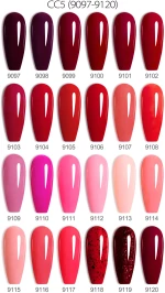 Canni HEMA FREE 9107 FADED RED Color Nail Gel 9ml