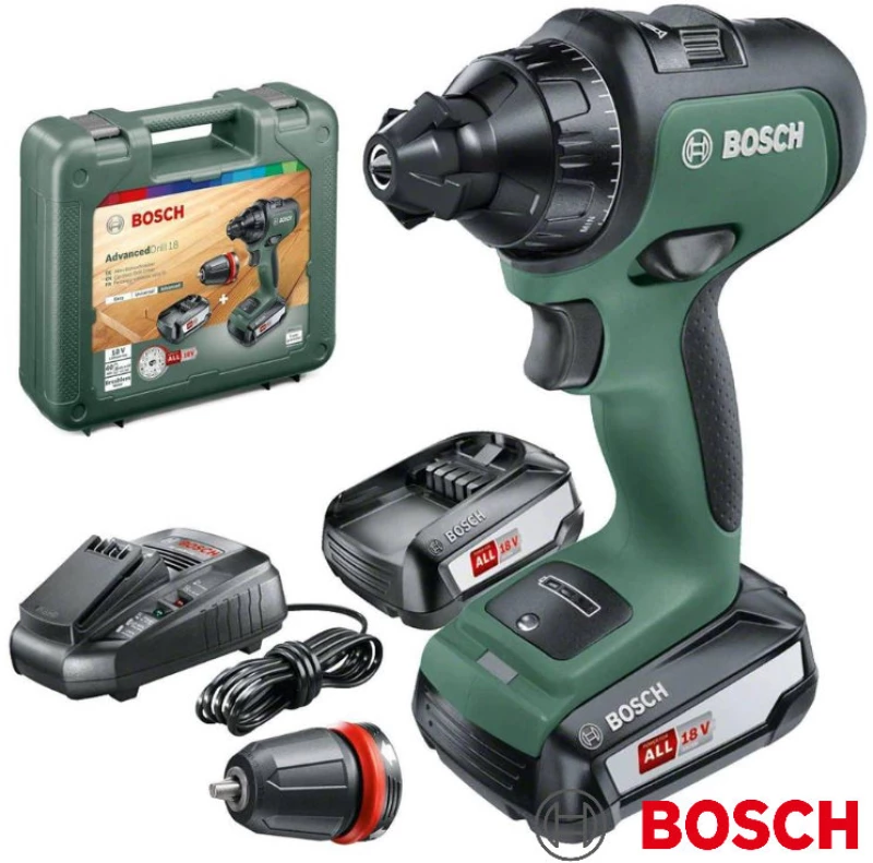 Bosch 06039B5001 Δραπανοκατσάβιδο 18V Brushless 2x2.5Ah με 2 κεφαλές AdvancedDrill 18
