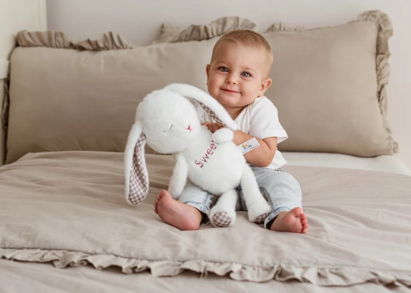 BALI BAZOO ΛΟΥΤΡΙΝΟ CUDDLE TOY BUNNY WHITE 6925783819707