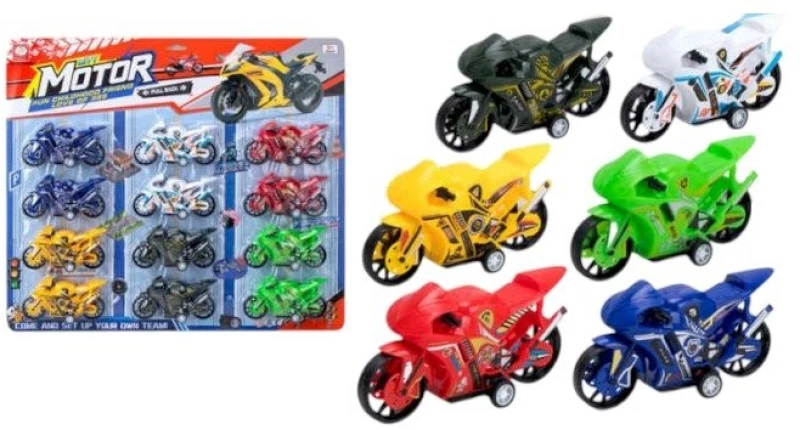 Σετ mini μοτοσυκλέτες - 12pcs - 399-464B6 - 917262