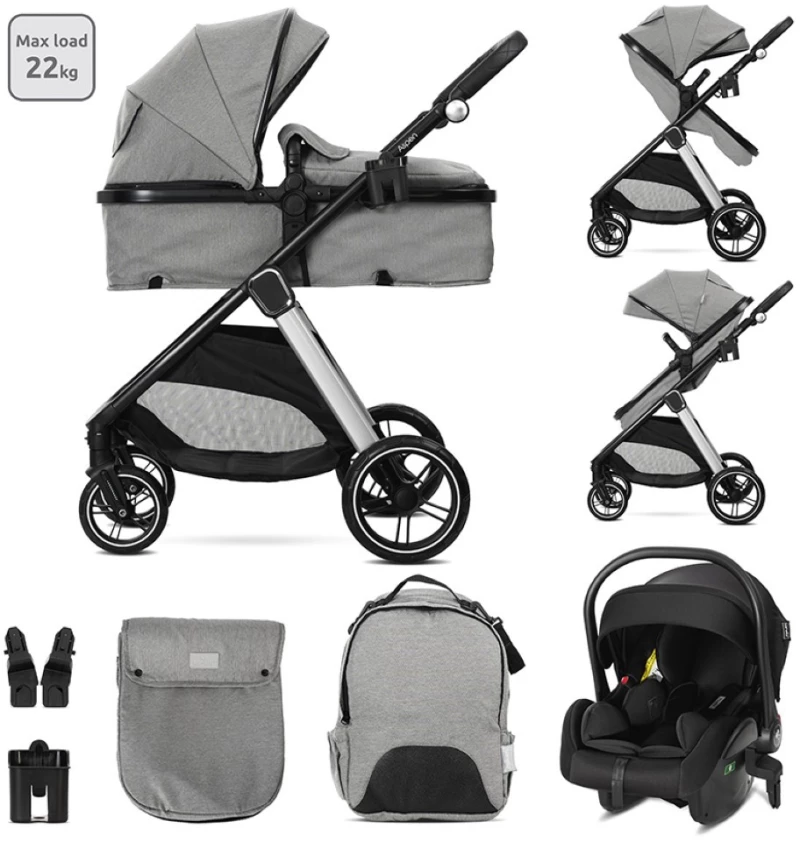 LORELLI ΠΟΛΥΚΑΡΟΤΣΙ ΜΕΤΑΤΡΕΠΟΜΕΝΟ 3 ΣΕ 1 ASPEN GREY 10022022506