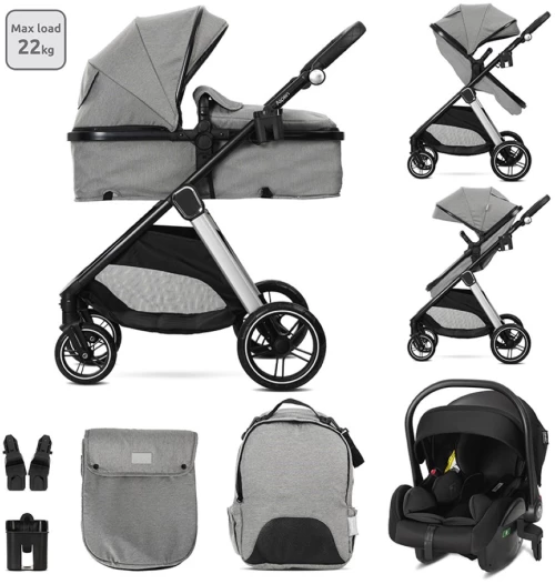 LORELLI ΠΟΛΥΚΑΡΟΤΣΙ ΜΕΤΑΤΡΕΠΟΜΕΝΟ 3 ΣΕ 1 ASPEN GREY 10022022506