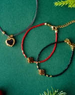 Lucky Clover Duo Bracelet - Black