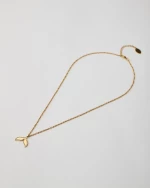 Gold Whale Tail Necklace