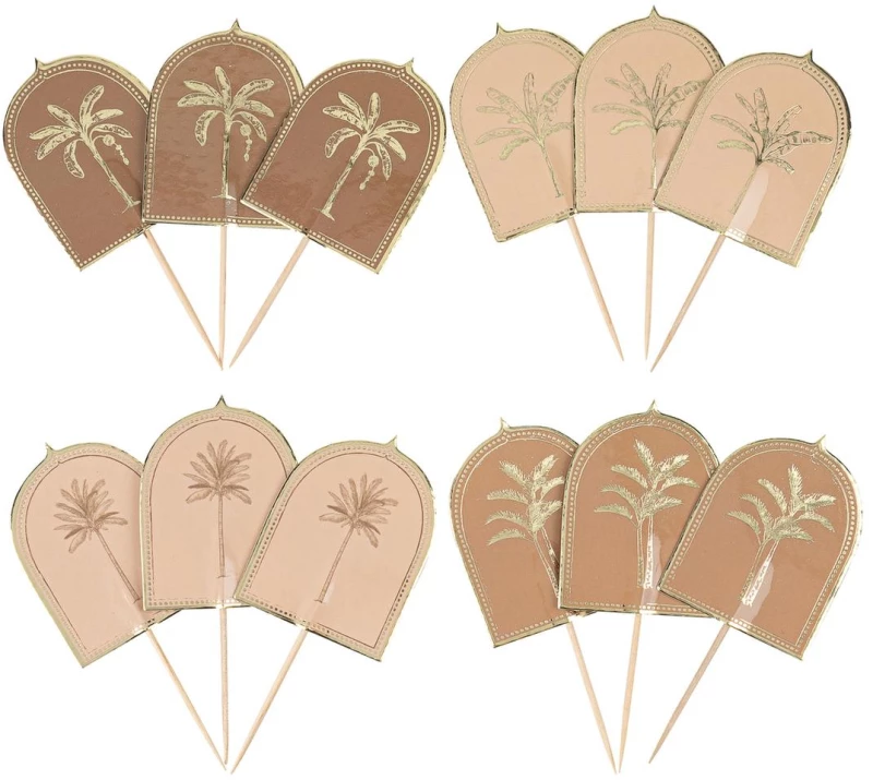 Beauty Home 12 Ταμπελάκια με θέμα “Ανατολής” 9,5cm