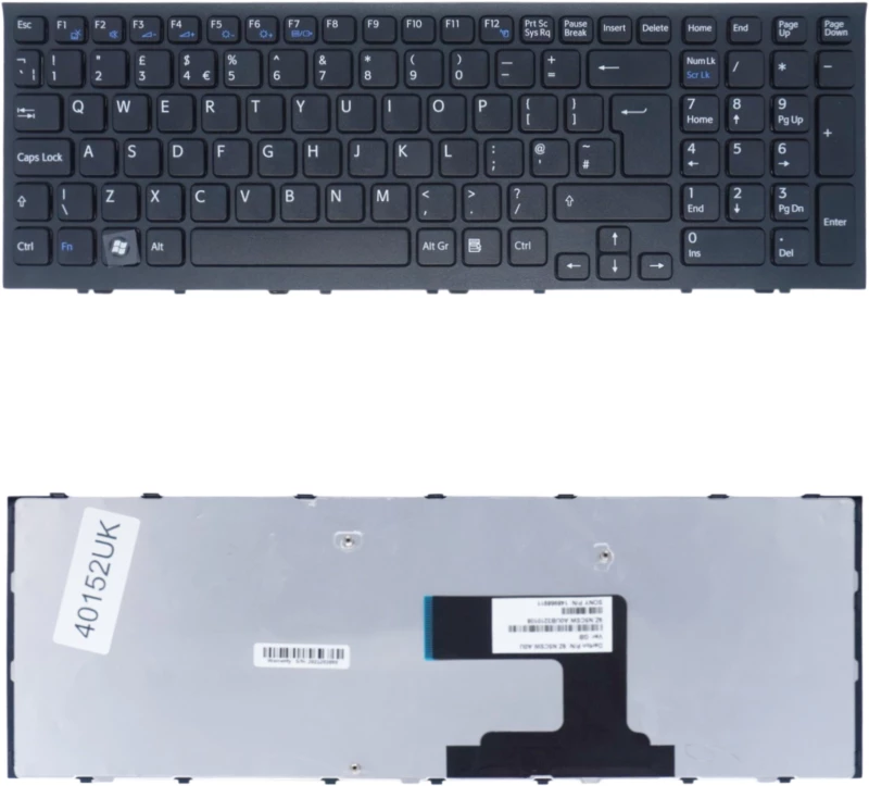 Πληκτρολόγιο Laptop SONY vpc eh  V116646E GK   UK VERSION BLACK KEYBOARD(Κωδ.40152UK)