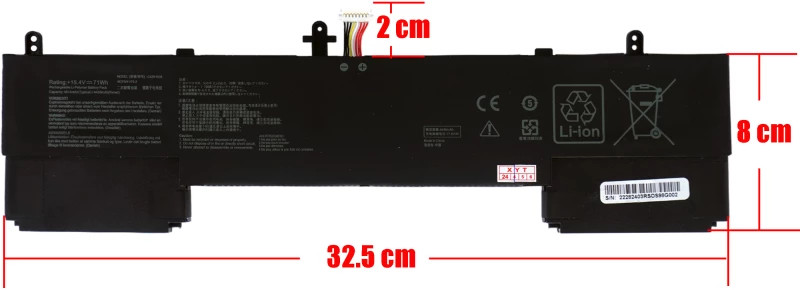 Μπαταρία Asus C42N1839 - 71Wh - 15.4v - 4480 mAh ( Κωδ.1-BAT0646 )