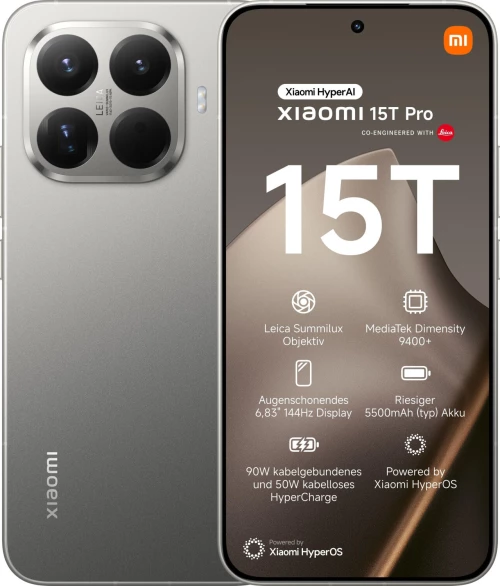 Xiaomi 15T Pro 5G (12GB/256GB) Grey
