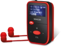 MP3 Player 8GB Sencor SFP 4408 RD 110 mAh 1.1" LCD Οθόνη 7 'Ωρες Αναπαραγωγής FM Radio και Micro SD