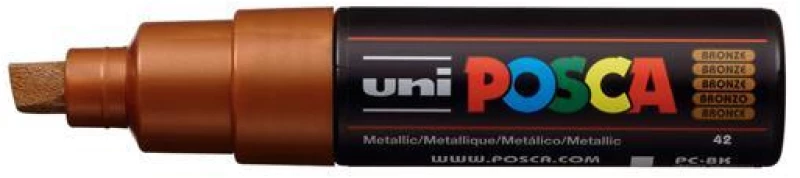 Μαρκαδόρος ανεξίτηλος Uni Posca Pc-8k Μπρονζέ 42