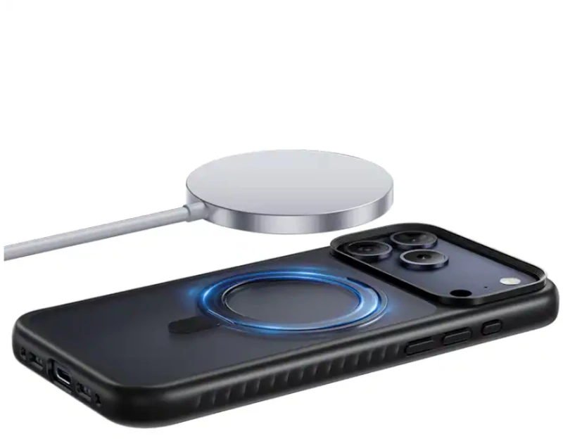 Θήκη Hoco Premium Rotating Magsafe για Apple iPhone 17 Pro με Ενσωματωμένο Stand Μαύρη