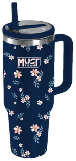 Ποτήρι Θερμός Floral Must 900ml Με Καλαμάκι 587165