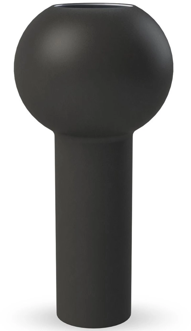 Βάζο Pillar HI-028-21-BK Φ17x32cm Black Cooee Design Κεραμικό
