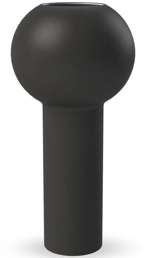 Βάζο Pillar HI-028-21-BK Φ17x32cm Black Cooee Design Κεραμικό
