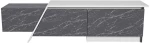 Έπιπλο Τηλεόρασης Zonas 875ZNA5334 180x35x28,6cm Marble Effect Black-White
