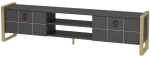 Έπιπλο Τηλεόρασης Mila 875ZNA5320 184x34x45cm Anthracite-Gold