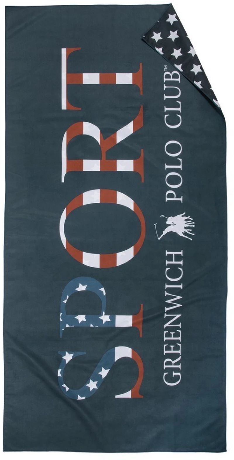 Πετσέτα Θαλάσσης 5206 Blue Greenwich Polo Club Θαλάσσης 80x170cm Microfiber