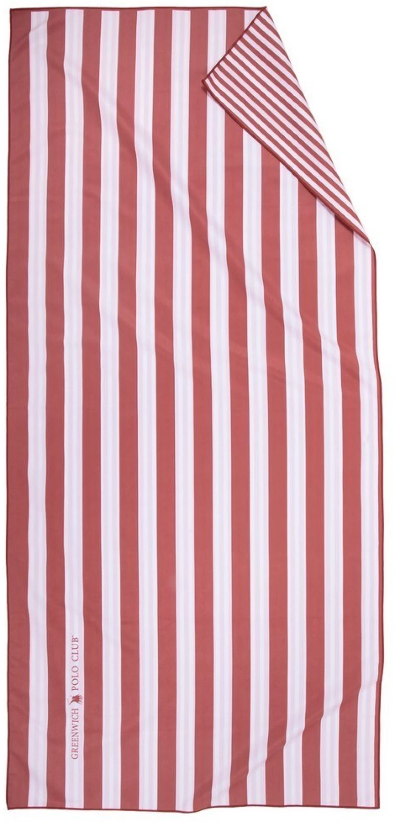 Πετσέτα Θαλάσσης 5222 Red Greenwich Polo Club Θαλάσσης 80x170cm Microfiber