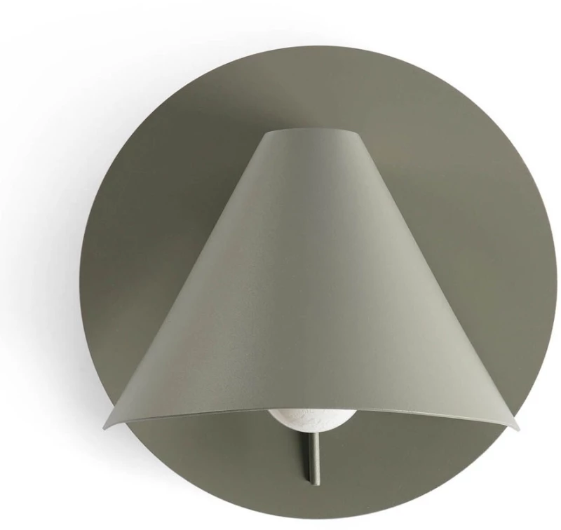 Φωτιστικό Τοίχου Noon 62356 E27 max 15W 16x19cm Moss Grey Faro Barcelona