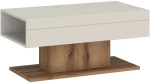 Τραπεζάκι Σαλονιού Warmia 163081949 100,2x63,2x45cm Off White-Natural