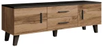 Έπιπλο Τηλεόρασης Lotta IV 162350509 140x40x53cm Natural-Black