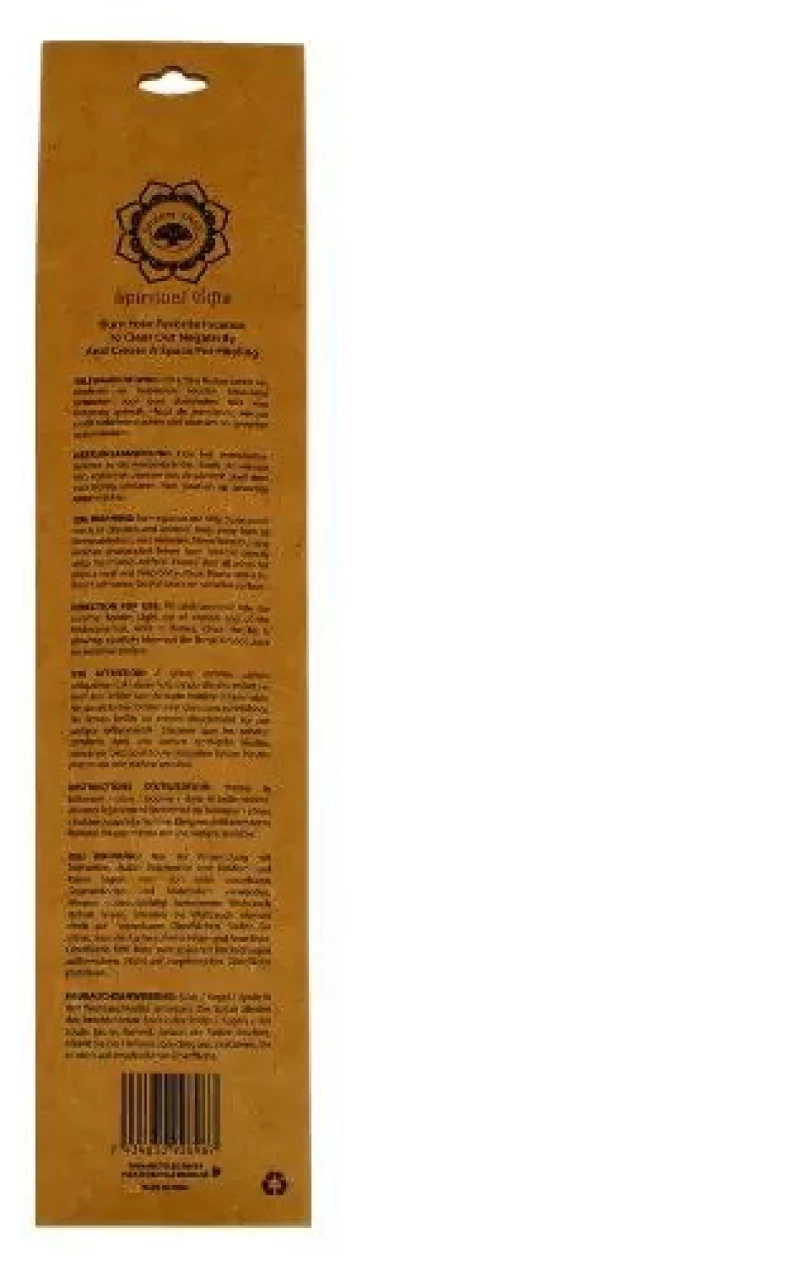 Ξύλινη Βάση Αρωματικών Στικ με Πολύτιμο Λίθο Λευκού Χαλαζία 25cm