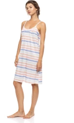 Γυναικείο Νυχτικό Pink Label - SUNSET STRIPE - Λεπτή Τιράντα - Cotton