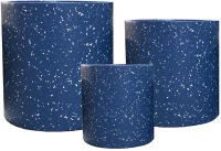 Supergreens Γλάστρα Πήλινη Κύλινδρος "Celestia" Μπλέ Terrazzo M 33x33x29 εκ.