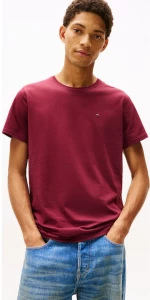 Tommy Jeans ανδρικό βαμβακερό regular t-shirt μπορντό DM0DM04411-XIU