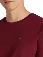Tommy Jeans ανδρικό βαμβακερό regular t-shirt μπορντό DM0DM04411-XIU