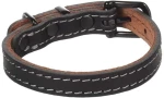 Flamingo Δερμάτινο Κολάρο Σκύλου Collar Montana Black M 37-45cm x 20mm