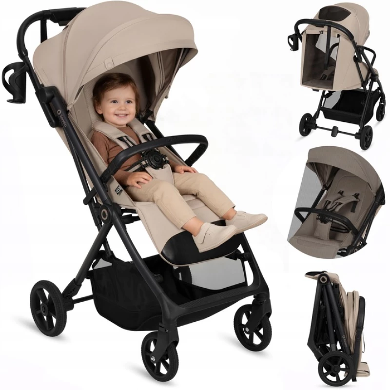 Lionelo Tansi Καρότσι Ταξιδίου έως 22kg  Beige Sand